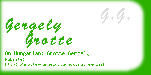 gergely grotte business card